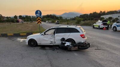 Zonguldak’ın Çaycuma ilçesinde meydana gelen trafik kazasında motosiklet sürücüsü hayatını